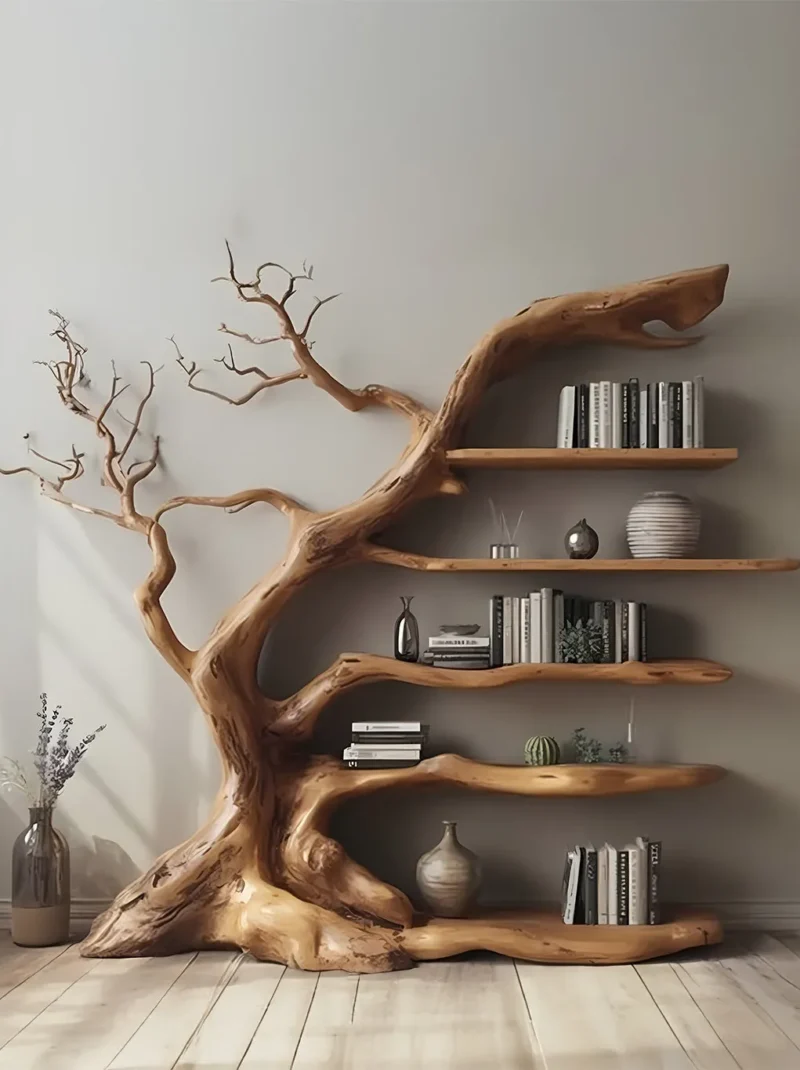 Coastal Timber Limb Reading Stand Surface Fixed Interior Accent