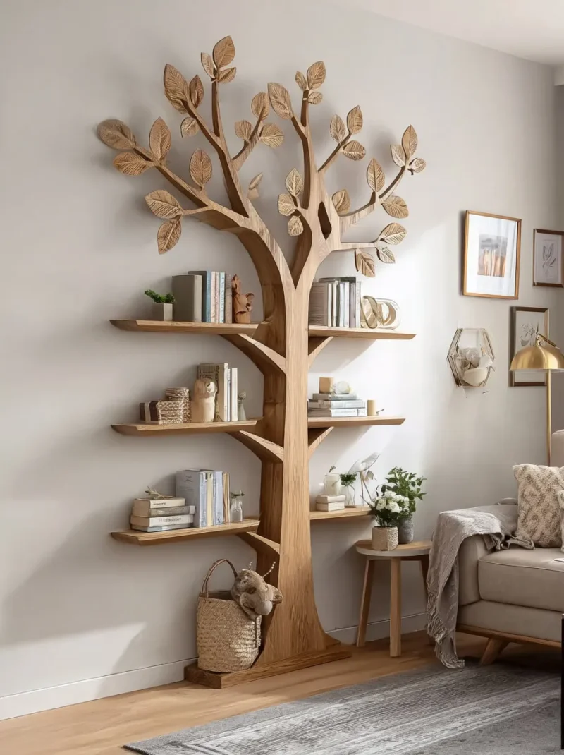 Timber Arbor Reading Tower Surface Fixed Organic Finish Furnishing