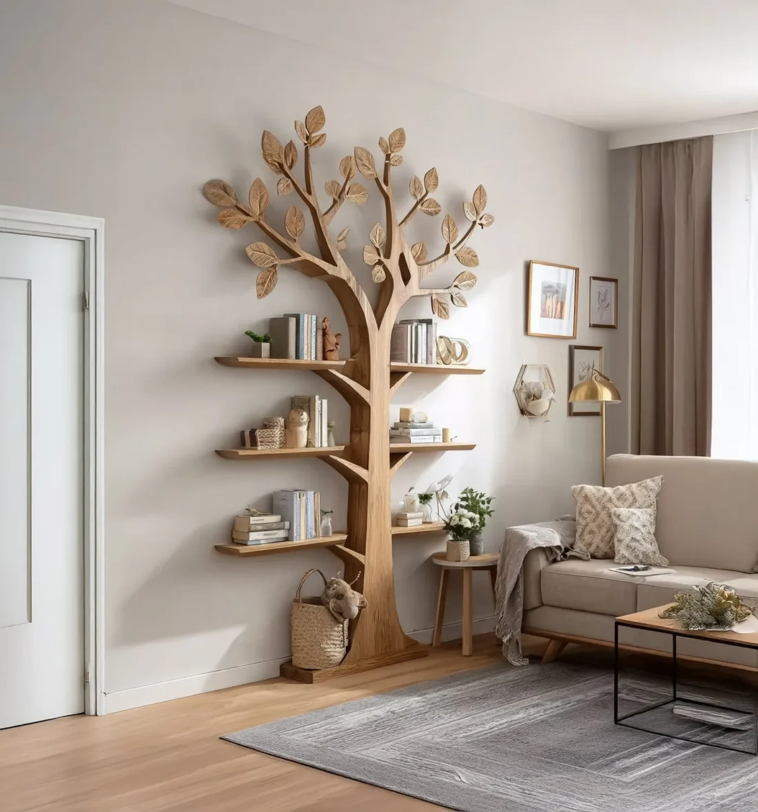 Timber Arbor Reading Tower Surface Fixed Organic Finish Furnishing - Image 3