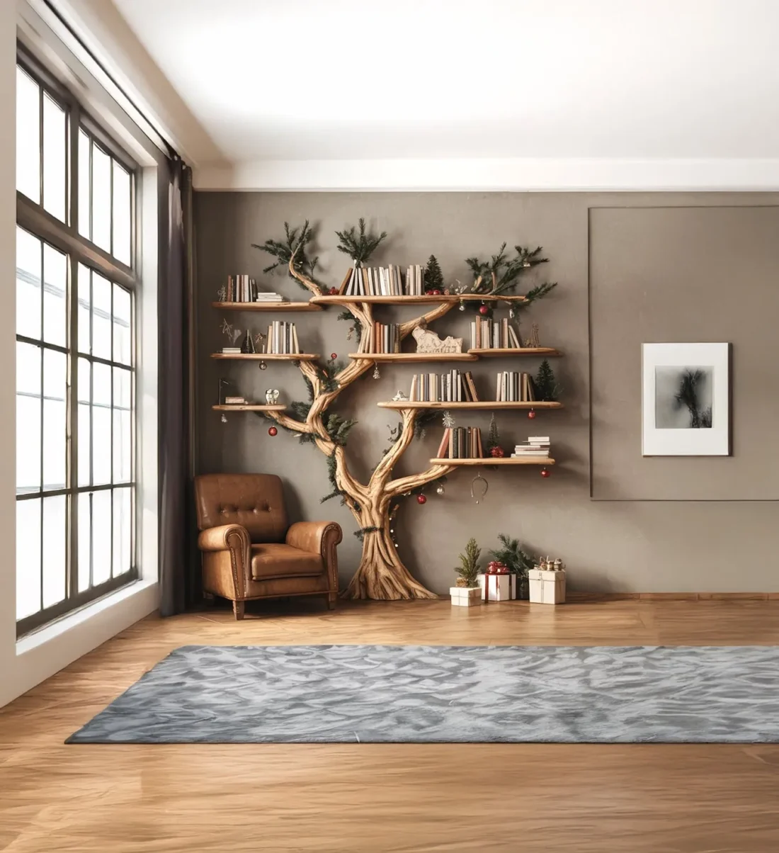 Sculpted Limb Form Timber Volume Holder for Lounge and Study - Image 3