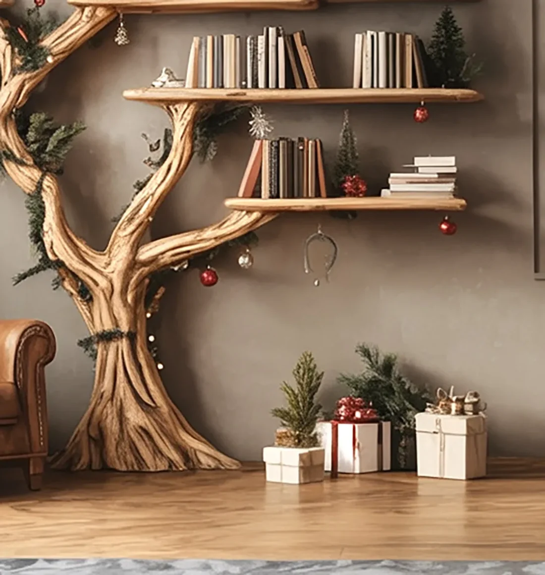 Sculpted Limb Form Timber Volume Holder for Lounge and Study - Image 4