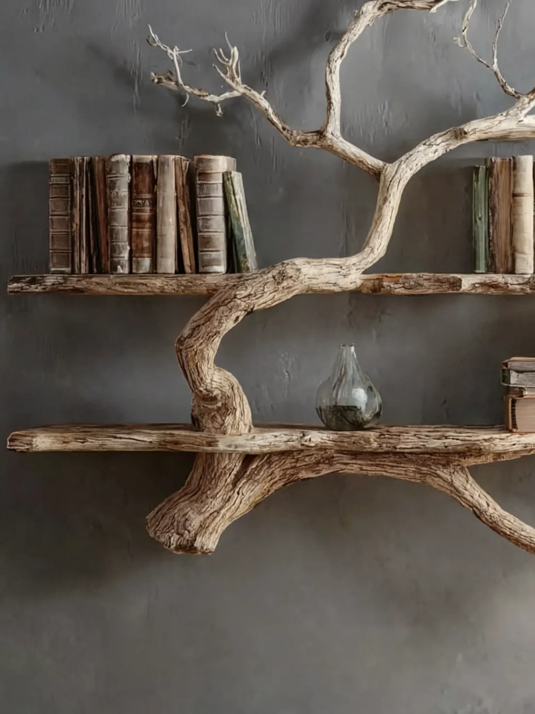 Angle Fit Limb Reading Stand Weathered Timber Surface Fixed Interior Accent - Image 3