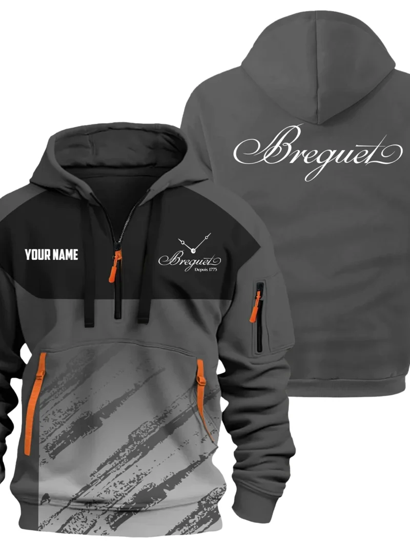 Breguet Exclusive Logo Performance Hoodie Half Zipper OUWC3DHHZ004BGZ - Breguet Hoodie