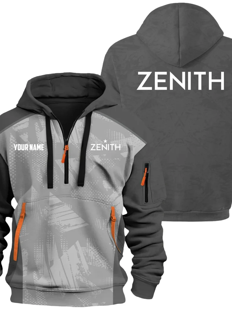 Zenith Exclusive Logo Performance Hoodie Half Zipper OUWC3DHHZ010ZNZ - Zenith Hoodie