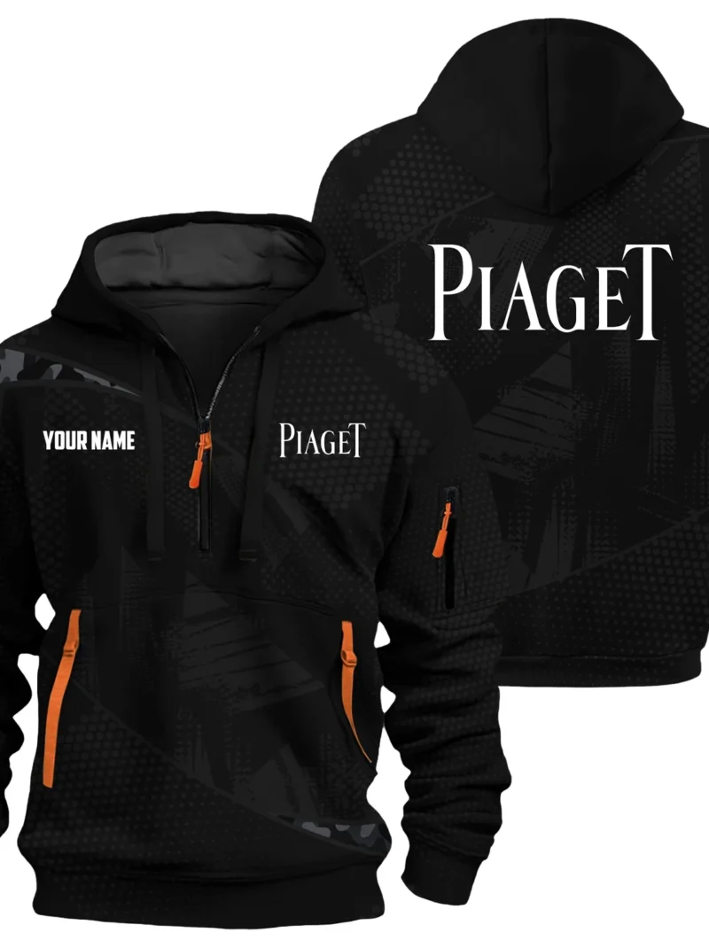 Piaget Exclusive Logo Performance Hoodie Half Zipper OUWC3DHHZ012PGZ - Piaget Hoodie
