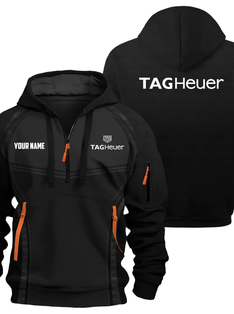 TAG Heuer Exclusive Logo Performance Hoodie Half Zipper OUWC3DHHZ014THZ - TAG Heuer Hoodie
